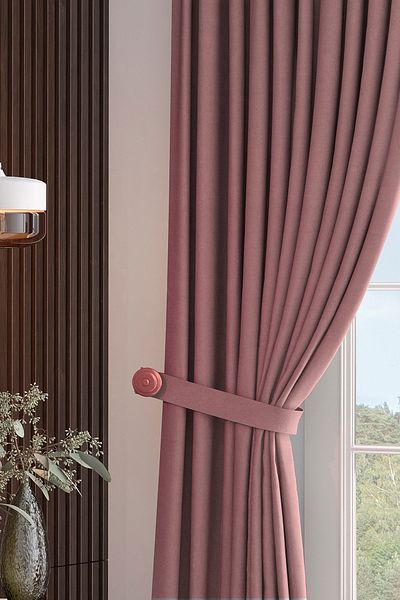 Altındaş Tekstil Honeycomb Background Curtain Extrafor Drawstring (Without Battery) Single Wing Coral Pt-38