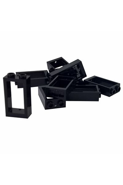 LEGO Accessory Custom Moc Castle Window 1 X 2 X 3 Black Building Window 2 Pieces to Send