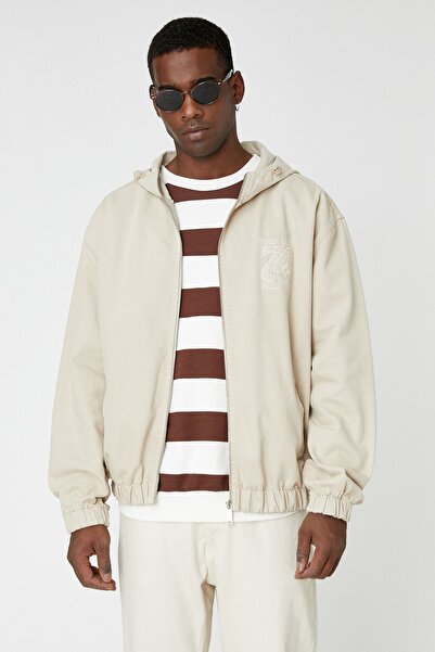 Koton Ανδρικό Μπουφάν Μπεζ 3WAM50024ND