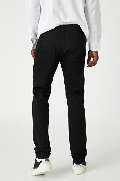 Koton Schwarze Jeans mit Taschendetail