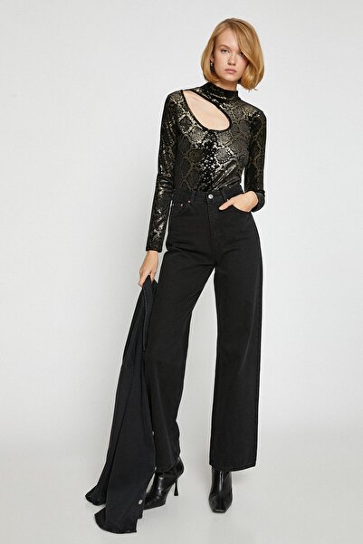 Koton Γυναικείο Μαύρο T-Shirt 3WAK50014EK