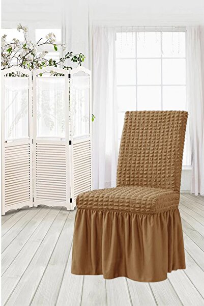 BASHTUGH TİCARET غطاء كرسي Bashtugh مع تنورة ملفوفة، غطاء كرسي قياسي مرن قابل...