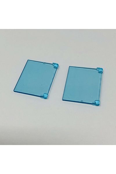 LEGO Original Accessory Custom Moc Glass Building 1 X 4 X 3 Transparent Blue Glass 4 Pieces to Ship