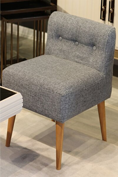 PUFANNA Rahat Oturum Alanlı Retro Gürgen Ahşap Ayaklı Puf Bench Koltuk Berjer