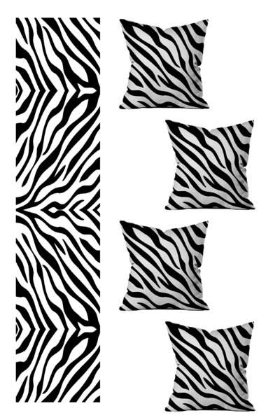 LadiesHome Special Design Runner και Σετ με 4 Καλύμματα Μαξιλαριού 5 τεμαχίων (140x40) (43x43 cm)