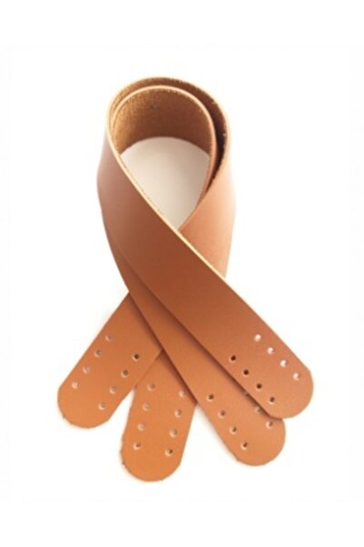 angel çanta aksesuar Faux Leather Handbag Handle 35 Cm Tan