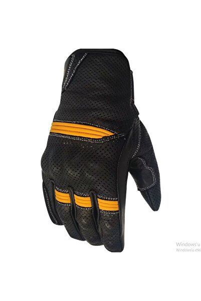 Vexo Prosev 6295 Yazlık Korumalı Deri Eldiven (siyah-sarı)