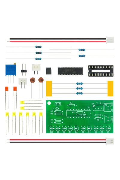 Genel Markalar Demonte Lm3915 10 Led Vumetre Kit Dıy Led Elektronik Ses Müzik...