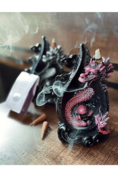 mryevdekorasyon Pembe Tütsülük Buhurdanlık Geri Akış Şelale