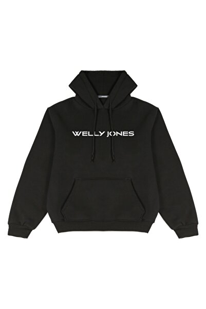 Welly Jones Unisex Oversize Hooded Sweatshirt - Printed