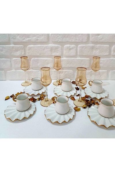 My Kitchen&Home Dream Turkish Coffee Cup Set for 6 People