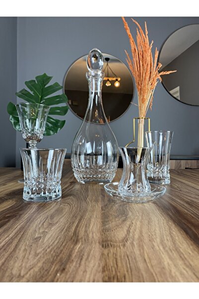 Milano Glass 12 Kişilik Lizbon Dekor Su Takımı 61 Parça