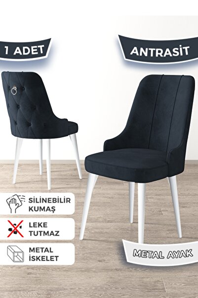Canisa Newa Serisi, 1.sınıf Babyface Kumaş Beyaz Metal Ayak, 1 Antrasit Adet ...