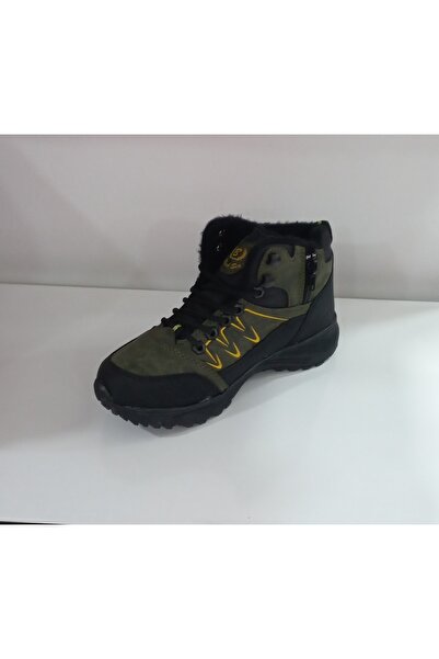 Bercestespor Haki Black Sea Ipli Fermuarlı Içi Kürklü Kaydırmaz Su Almaz Erkek Çocuk Botu