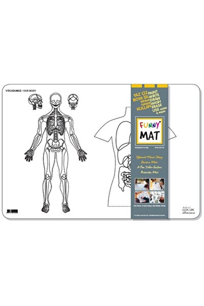 Akademi Çocuk Covoraș amuzant - Vucudumuz 33,5x48cm