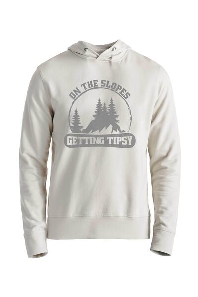 Alfa Tshirt سويت شيرت Snowboard On The Slopes Ecru