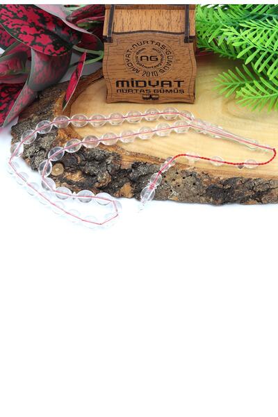 Midyat Nurtaş Gümüş Airplane Glass with Barley Cut - Powder Amber Prayer Bead...