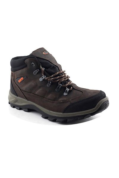 Scooter M5538 Γνήσιο Δερμάτινο Ανδρικές Μπότες Crazy Dark Brown