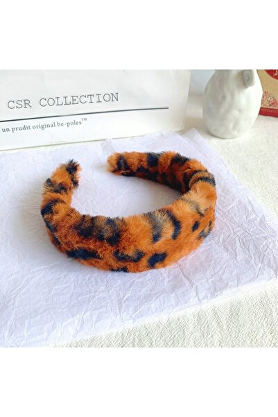 CSR AKSESUAR Leopard Pattern Plush Crown