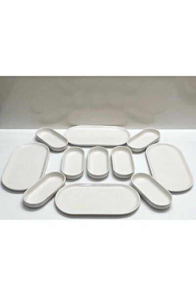 Evim Sepette Kahvaltılık Sunum 11 Parça Tabak Seti