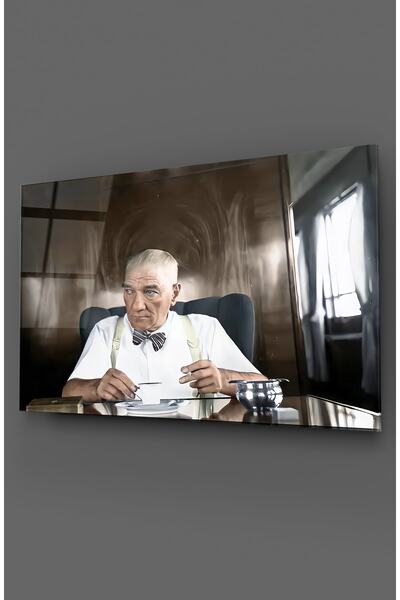 TAULART Ελαιογραφία Ατατούρκ σε γυαλί