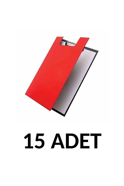 KRAF 15 Pieces A4 Covered Secretarial File Red