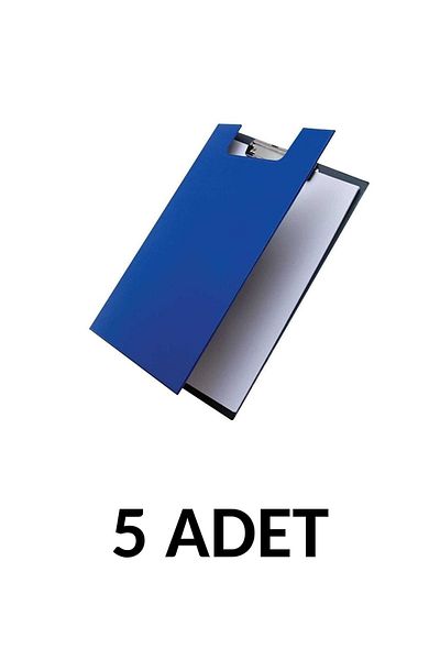 KRAF 5 Pieces A4 Covered Secretarial File Blue