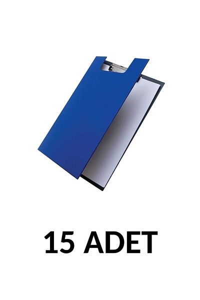 KRAF 15 Pieces A4 Covered Secretarial File Blue