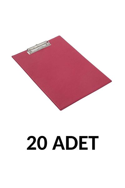 KRAF 20 Pieces A4 Coverless Secretarial File Red