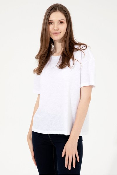 U.S. Polo Assn. Beyaz Kadın T-Shirt