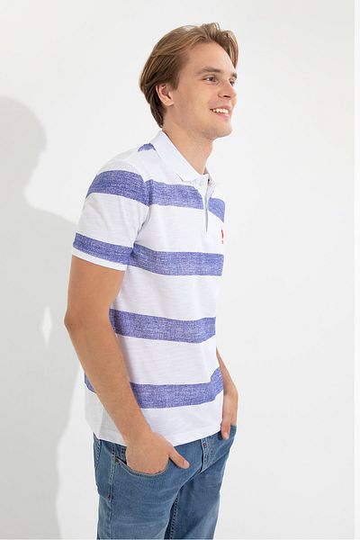 U.S. Polo Assn. Μπλε ανδρικό μπλουζάκι
