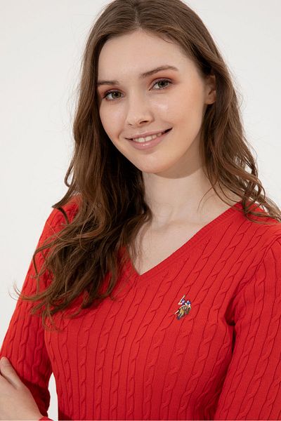 U.S. Polo Assn. Red Women's Sweater