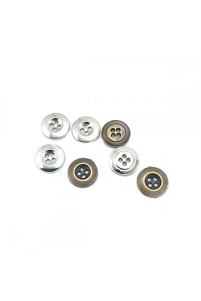 Şentürk aksesuar 15 Mm 4 Holes Metal Button D-1285