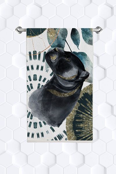 move home Multi-Purpose Patterned Decorative Towel 35x55cm