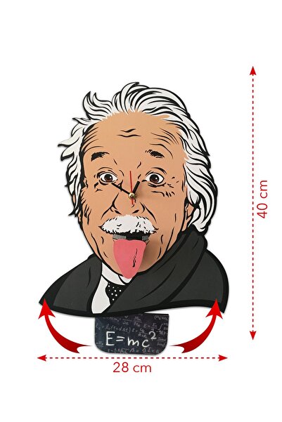 goodtime Mc2 Einstein Dekoratif Sarkaçlı Duvar Saati