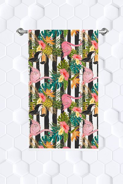 move home Multi-Purpose Patterned Decorative Towel 35x55cm