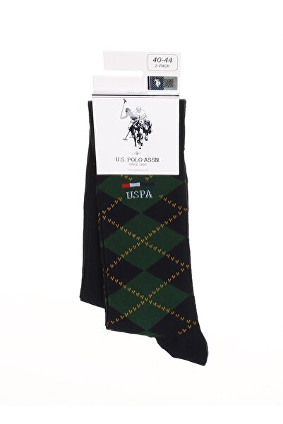 U.S. Polo Assn. Green Men's Socks Alegron-sk22.vr054