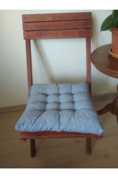 AZEN GİRİŞİM Gray Luxury 9 Node Chair Cushion 40*40