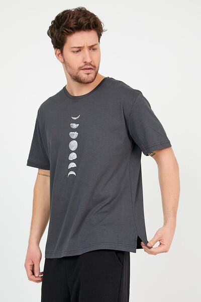 TA COLLECTİON Tricou unisex din bumbac supradimensionat, cu imprimeu în fazel...