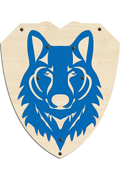 Ahtek Wooden Wolf Headed Sword Shield Set