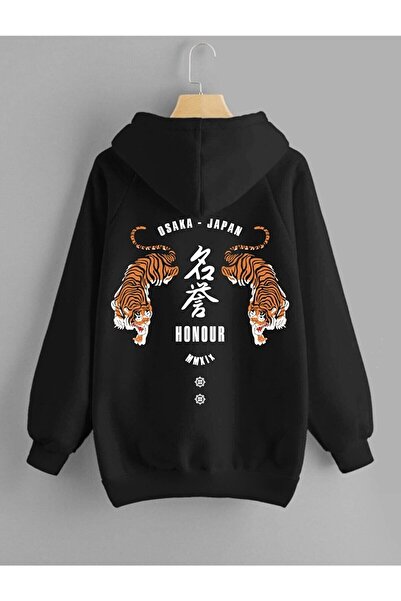 Deocept Hanorac oversize unisex cu imprimeu Osaka Honor