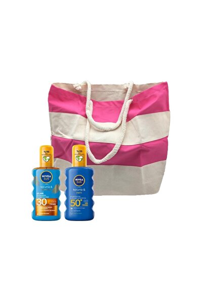NIVEA Sun Koruma&nem Nemlendirici Güneş Spreyi Ve Koruma Ve Bronzluk Güneş Ya...