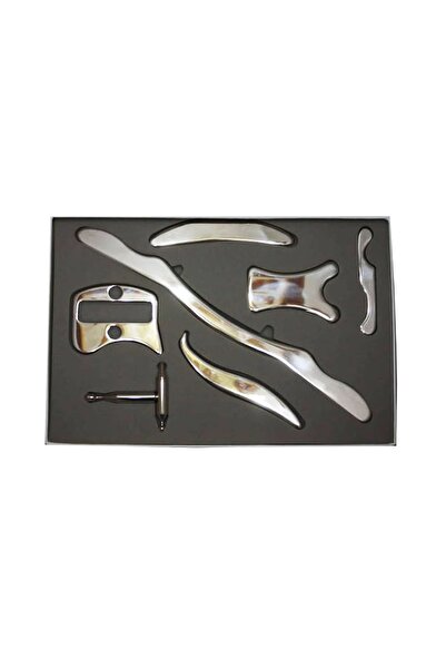 TUSHBA Graston 7'li Set, Manuel Tools Tıbbi Paslanmaz Çelik Masaj Aleti