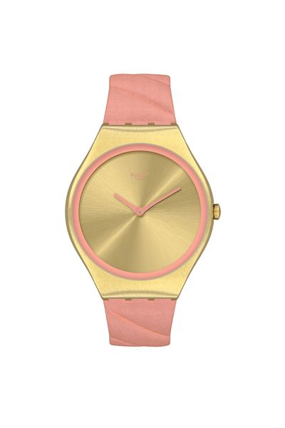Swatch Blush Quilted Wristwatch Syxg114