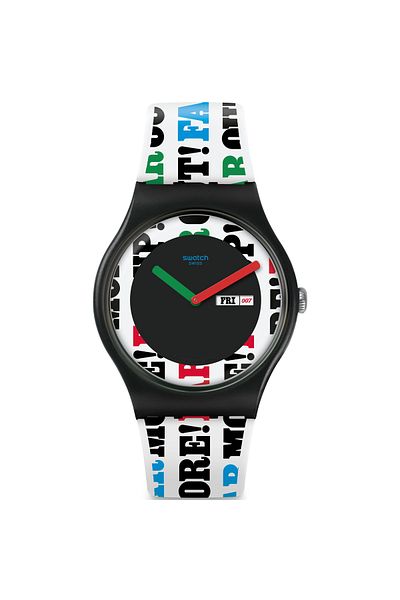 Swatch James Bond On Her Majesty's Secret Service Wristwatch Suoz715