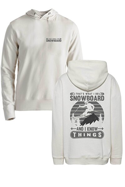 Alfa Tshirt Snowboard And I Know Ecru Sweatshirt