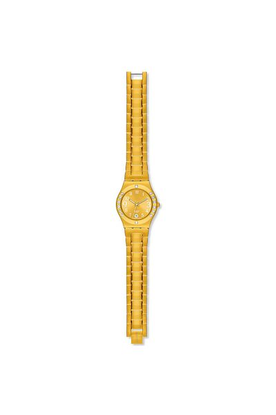 Swatch ساعة يد فانسي مي الذهبية