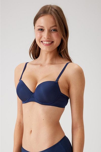 Pierre Cardin Γυναικείο Σουτιέν Navy Blue 6205 Underwire Push-up Micro Single
