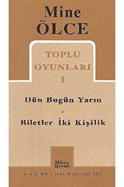 Mitos Boyut Yayınları Toplu Oyunları 1 Dün Bugün Yarın Biletler Iki Kişilik /...