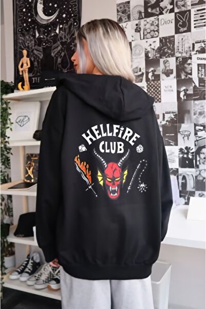 EFBUTİK Unisex Stranger Things Hellfire Club Cardigan